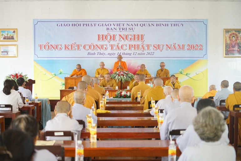 Phật giáo quận Bình Thủy, TP.Cần Thơ tổng kết hoạt động Phật sự năm 2022