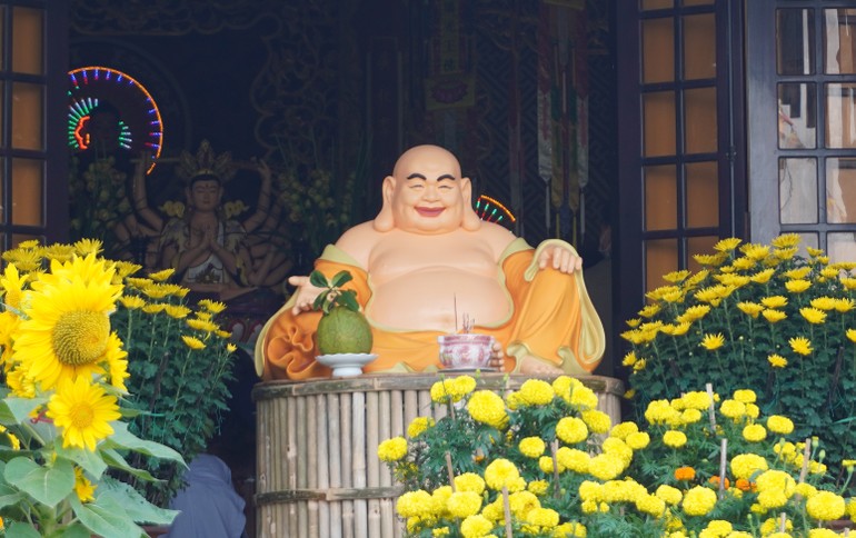 Mừng xuân Di Lặc tại chùa Quảng Trạch, huyện Lắk, tỉnh Đắk Lắk