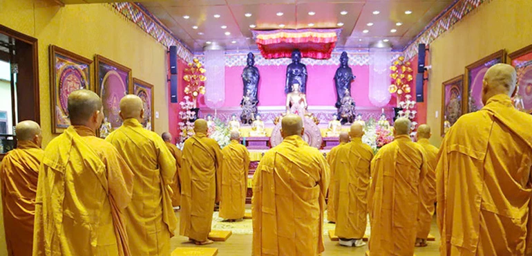 Ban Trị sự GHPGVN H.Củ Chi tổ chức Bố-tát luân phiên tại các trú xứ trên địa bàn 