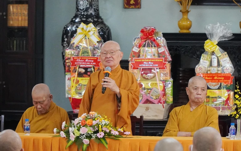 Hòa thượng Thích Giác Thuận, Chứng minh Ban Trị sự GHPGVN Q.Gò Vấp thay mặt chư tôn đức chứng minh ban đạo từ