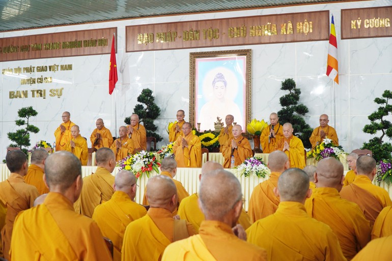 Ban Trị sự GHPGVN H.Củ Chi khai giảng khóa An cư kiết hạ Phật lịch 2569