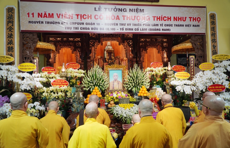 Chư tôn giáo phẩm tưởng niệm Hòa thượng Thích Như Thọ, tại chùa Bửu Đà