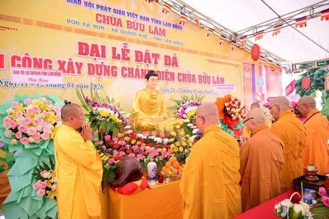 Lễ đặt đá xây dựng chùa Bửu Lâm