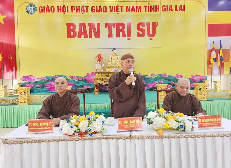Ban Thường trực Ban Trị sự GHPGVN tỉnh Gia Lai họp về công tác chuẩn bị Đại hội đại biểu Phật giáo tỉnh lần thứ I, nhiệm kỳ 2026-2031