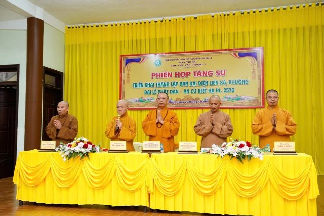 Ban Trị sự GHPGVN tỉnh Lâm Đồng họp triển khai Phật sự tại chùa Pháp Hoa 