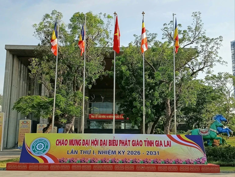 Trung tâm Hội nghị tỉnh Gia Lai (P.Quy Nhơn) - nơi diễn ra Đại hội đại biểu Phật giáo tỉnh Gia Lai lần thứ I, nhiệm kỳ 2026-2031