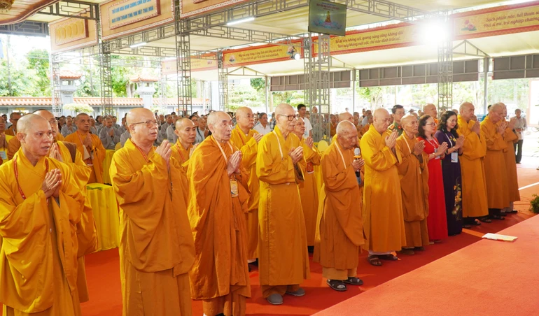Ngày đầu tiên của Đại hội đại biểu Phật giáo tỉnh Đắk Lắk lần thứ I, nhiệm kỳ 2026-2031 - Ảnh: Như Danh/BGN