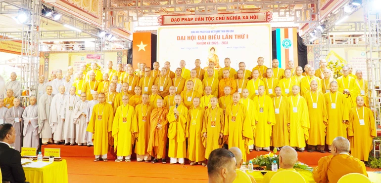 Tân Ban Trị sự GHPGVN tỉnh Đắk Lắk, nhiệm kỳ 2026-2031 - Ảnh: Như Danh/BGN