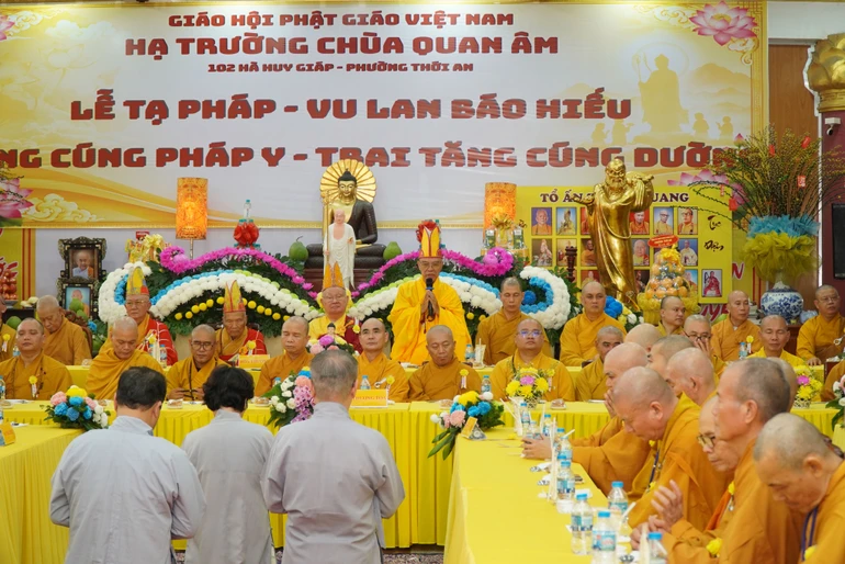 Trường hạ chùa Quan Âm tạ pháp an cư