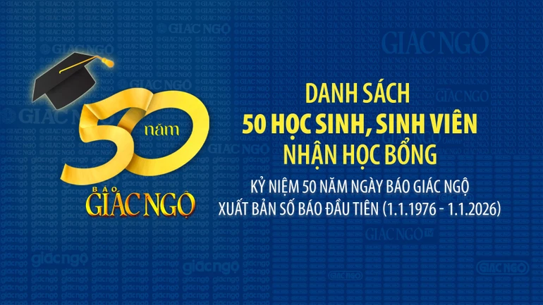Lễ trao học bổng diễn ra vào lúc 9 giờ, ngày 30-12-2025 tại hội trường trụ sở tòa soạn Báo Giác Ngộ (số 85 Nguyễn Đình Chiểu, phường Xuân Hòa, TP.HCM)