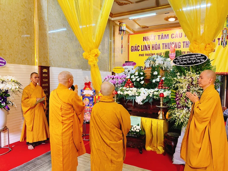 Giác linh đường Hòa thượng Thích Chơn Trí tại chùa Phước Trí (X.Tân Xuân, H.Hóc Môn)