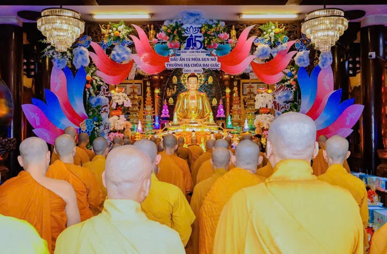Lễ Tự tứ tại trường hạ chùa Đại Giác (P.Phú Nhuận, TP.HCM)