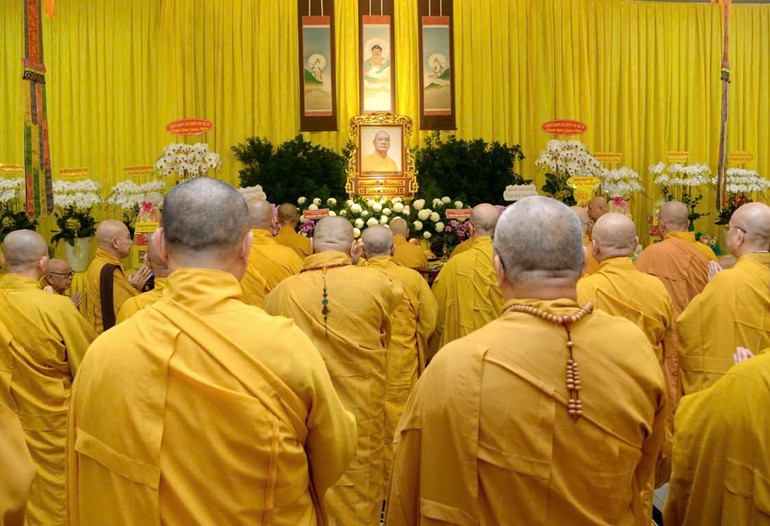 Trang nghiêm Lễ tưởng niệm tuần chung thất Trưởng lão Hòa thượng Thích Thiện Tánh tại chùa Phổ Quang (P.Tân Sơn Hòa, TP.HCM) - Ảnh: Bảo Toàn/BGN