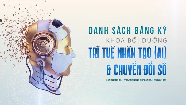 Khóa bồi dưỡng “Trí tuệ nhân tạo (AI) và chuyển đổi số” diễn ra vào ngày 9, 10-1-2026 (nhằm ngày 21, 22-11-Ất Tỵ), tại Việt Nam Quốc Tự - Thiết kế: Hạnh Đăng/BGN