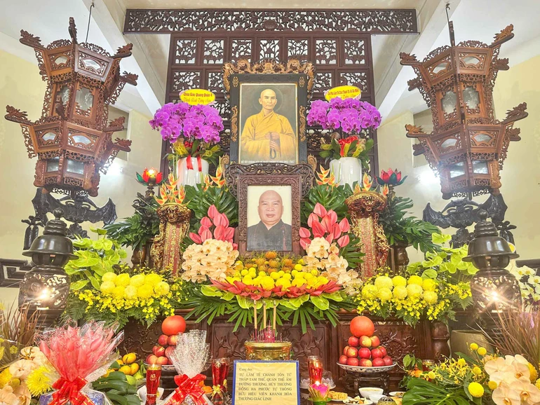 Di ảnh Hòa thượng Thích Thông Bửu tại tổ đình Quán Thế Âm