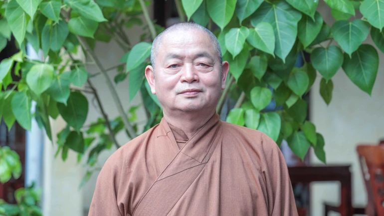 Thượng tọa Thích Thanh Hòa, Ủy viên Hội đồng Trị sự, Phó Trưởng ban Thường trực Ban Trị sự GHPGVN tỉnh Hưng Yên - Ảnh: Nguyên Tài/BGN