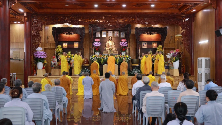 Trang nghiêm Lễ tưởng niệm Hòa thượng Thích Tâm Khai, khai sơn chùa Diệu Pháp (TP.HCM)