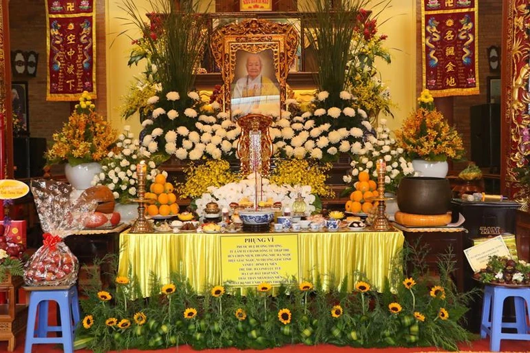 Di ảnh cố Ni trưởng Thích nữ Như Ngọc tại tổ đình Phước Huệ