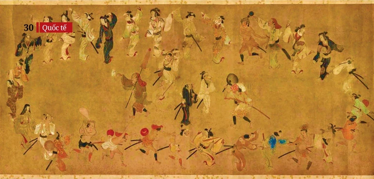 Tranh vẽ Nhật Bản thế kỷ XVII mô tả vũ điệu Bon Odori