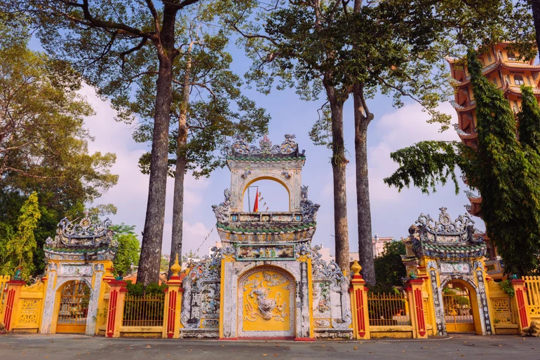 Tổ đình Hội Khánh (P.Phú Cường, TP.Thủ Dầu Một, Bình Dương) - nơi diễn ra Đại giới đàn Trí Tấn - Ảnh: Đăng Huy 