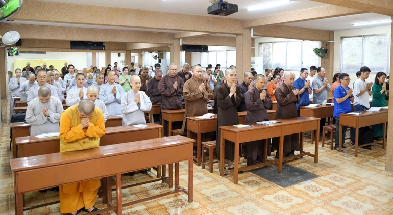 Có 116 học viên theo học Lớp Cổ ngữ Tây Tạng do Học viện Phật giáo VN tại TP.HCM mở khóa đầu tiên - Ảnh: Nguyên Tài/BGN