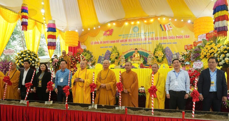 Khởi công xây dựng chùa Phúc Tân (xã Phúc Tân, TP.Phổ Yên, tỉnh Thái Nguyên)