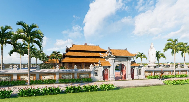 Phối cảnh chùa Hải Thái 