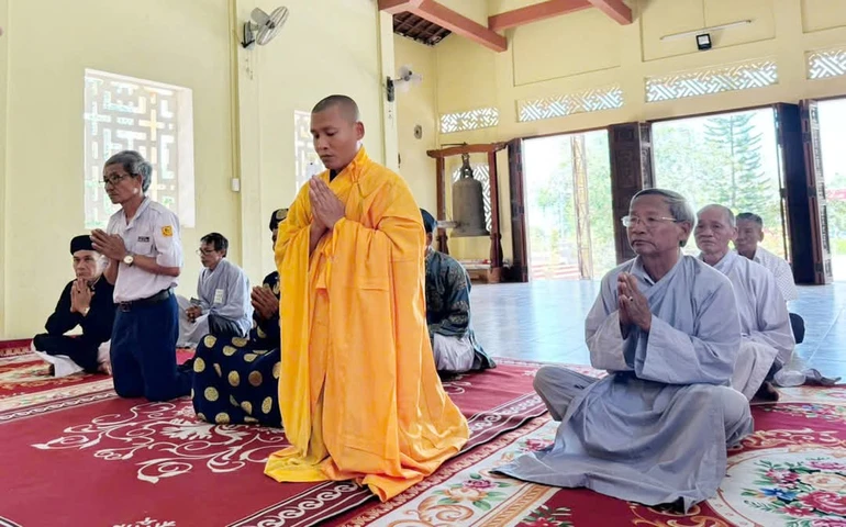 Đại đức Thích Nhật Mỹ về trú xứ chùa Dương Lệ Văn để chăm lo Phật sự