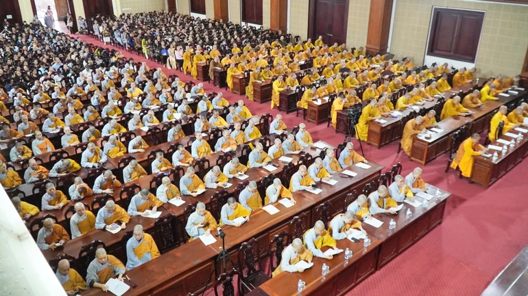 Lễ khai pháp khóa An cư kiết hạ Phật lịch 2569 tại hạ trường Sóc Thiên Vương - Học viện Phật giáo VN tại Hà Nội