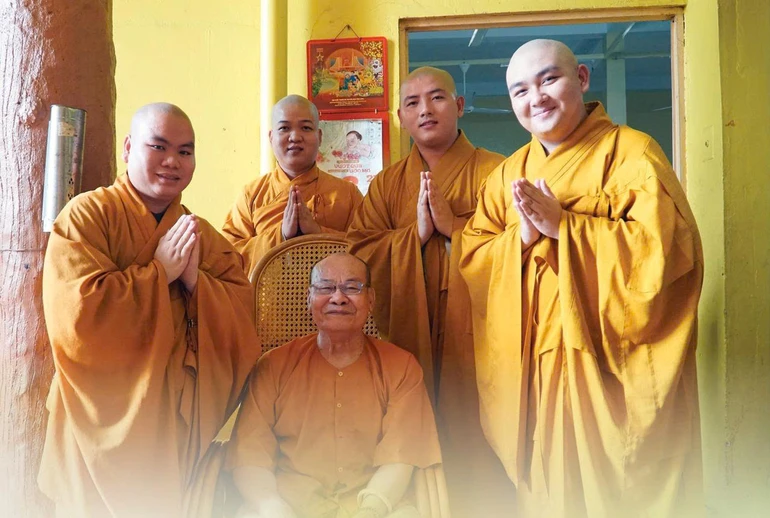 Hành giả an cư bên Hòa thượng Thích Thiện Nghĩa, Hóa chủ trường hạ chùa Tuyền Lâm (TP.HCM)