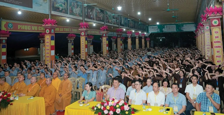 Khóa tu Phật giáo với tuổi trẻ lần thứ 15 tại chùa Khải Nam có sự tham gia của 1.500 bạn trẻ