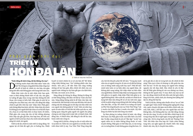 Bài trên Báo Giác Ngộ số 1312 - Thiết kế: Phòng Mỹ thuật BGN/Tống Viết Diễn