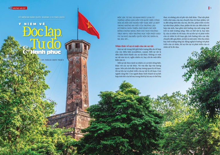 Bài trên Báo Giác Ngộ số đặc biệt Vu lan - Thiết kế: Phòng Mỹ thuật BGN/Tống Viết Diễn