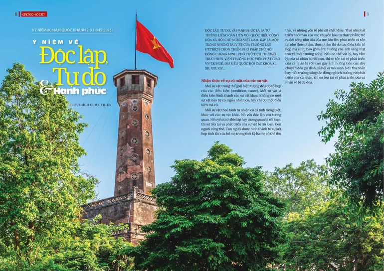 Bài trên Báo Giác Ngộ số đặc biệt Vu lan - Thiết kế: Phòng Mỹ thuật BGN/Tống Viết Diễn