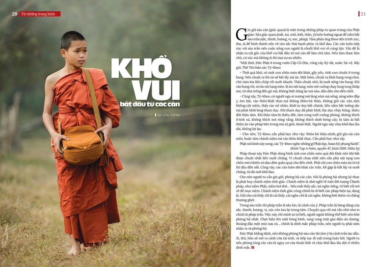 Bài trên Báo Giác Ngộ số 1316 - Thiết kế: Phòng Mỹ thuật BGN/Tống Viết Diễn