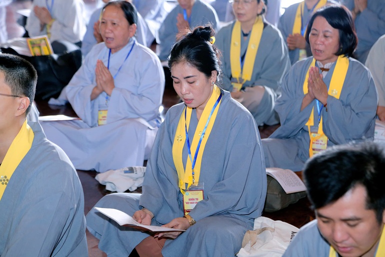 Khóa tu Ngày an lạc lần thứ 7 tại chùa Thanh Tâm (xã Bình Lợi, TP.HCM)