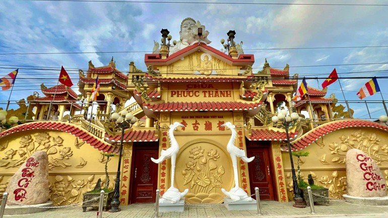 Công trình mang kiến trúc đặc thù của Phật giáo