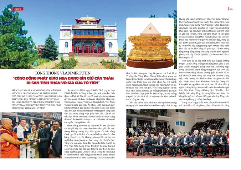 Bài trên Báo Giác Ngộ số 1322 - Thiết kế: Phòng Mỹ thuật BGN/Tống Viết Diễn