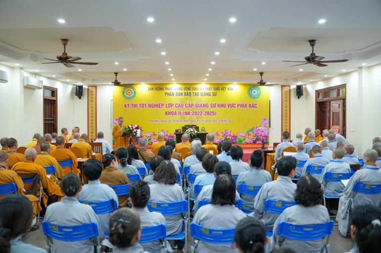 Kỳ thi tốt nghiệp Lớp Cao cấp Giảng sư khu vực phía Bắc khóa II (2022-2025) diễn ra trong 10 ngày, từ 23-10 đến 1-11-2025.