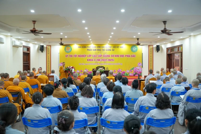 Kỳ thi tốt nghiệp Lớp Cao cấp Giảng sư khu vực phía Bắc khóa II (2022-2025) diễn ra trong 10 ngày, từ 23-10 đến 1-11-2025.