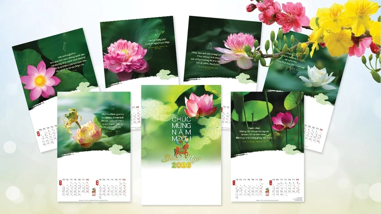 Bộ lịch 2026 - Bính Ngọ do Báo Giác Ngộ phát hành