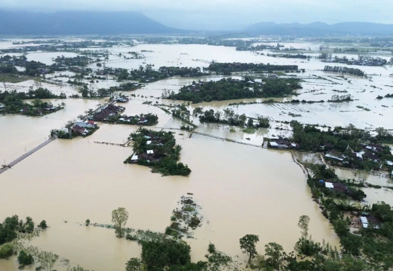 "Rốn lũ" xã Hòa Thịnh, tỉnh Đắk Lắk