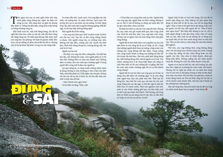 Bài trên Báo Giác Ngộ số 1331 - Thiết kế: Phòng Mỹ thuật BGN/Tống Viết Diễn