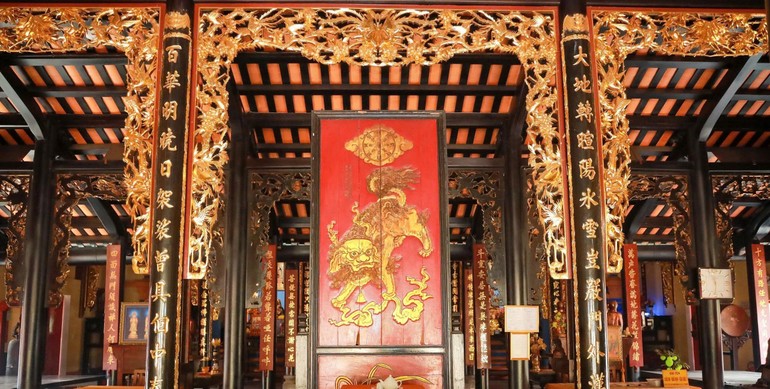 Bức pháp bị tại trai đường chùa Giác Viên - Ảnh: Nguyên Tài/BGN