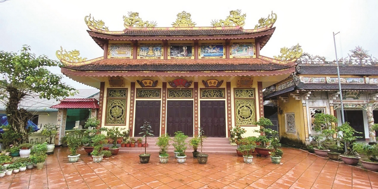 Chùa Văn Quỹ (Vạn An tự) thuộc xã Hải Tân, Quảng Trị