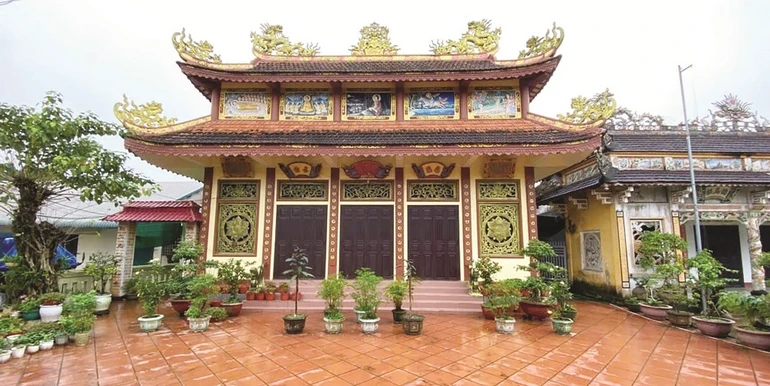 Chùa Văn Quỹ (Vạn An tự) thuộc xã Hải Tân, Quảng Trị