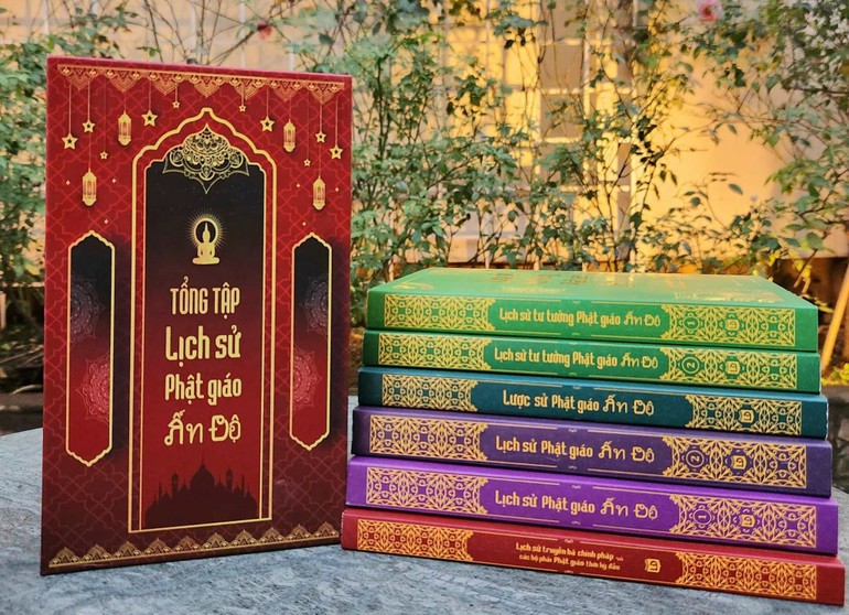 Bộ sách Lịch sử Phật giáo Ấn Độ (trọn bộ 6 tập) do Nhà sách Phật giáo Vĩnh Nghiêm phát hành