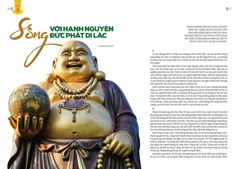 Bài đăng trên giai phẩm Giác Ngộ Xuân Bính Ngọ - 2026 - Thiết kế: Phòng Mỹ thuật BGN/Tống Viết Diễn