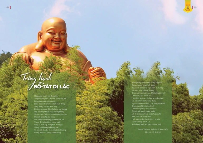 Bài đăng trên giai phẩm Giác Ngộ Xuân Bính Ngọ - 2026 - Thiết kế: Phòng Mỹ thuật BGN/Tống Viết Diễn