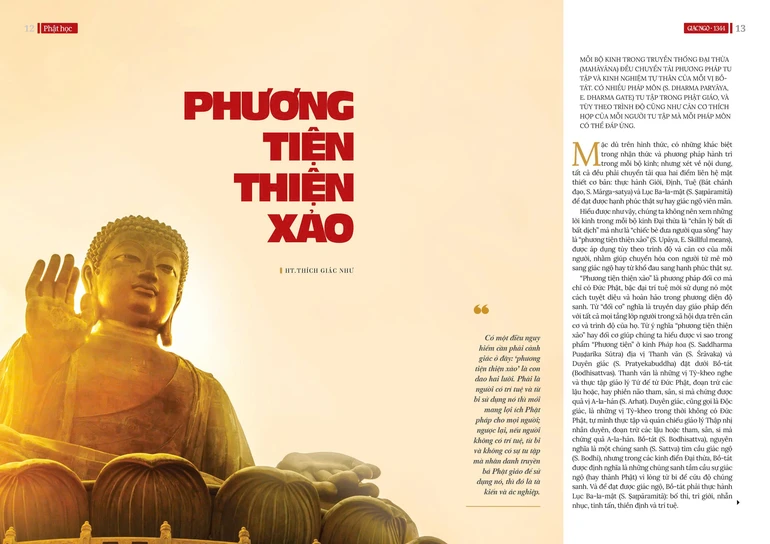 Bài trên Báo Giác Ngộ số 1344 - Thiết kế: Phòng Mỹ thuật BGN/Tống Viết Diễn